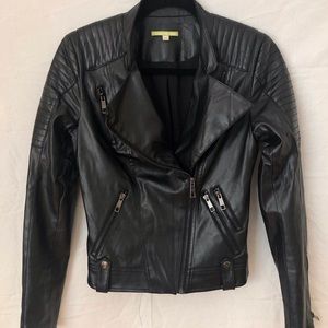 Gianni Bini Vegan Leather Biker Jacket
